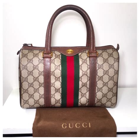 gucci classic tote|old style vintage Gucci bag.